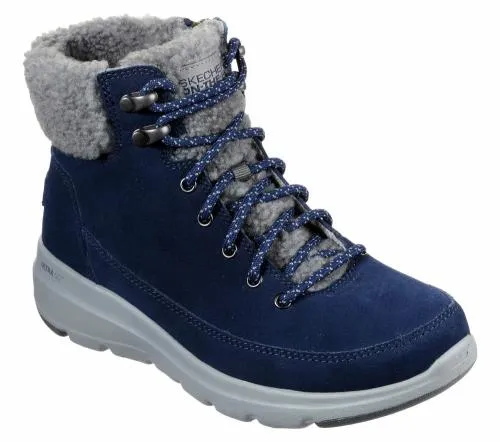 OntheGO Glacial Ultra 8211 Woodlands Navy Gray Women SKECHERS Lace Up