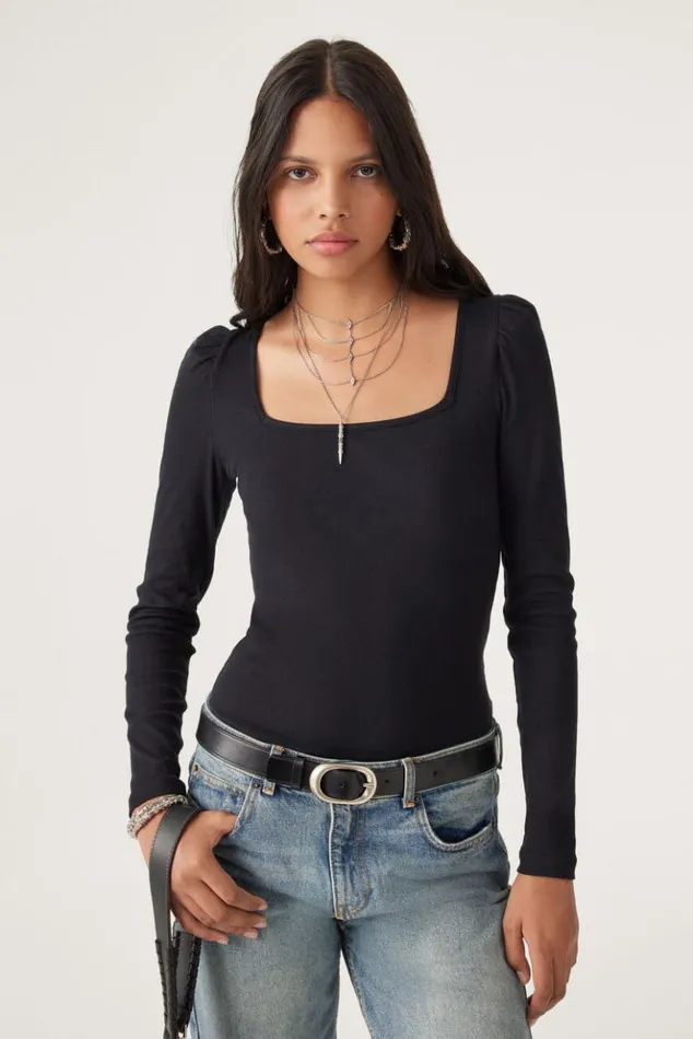 OprahSquare Neck TShirt Clothing Baandsh TShirts and Tank Tops