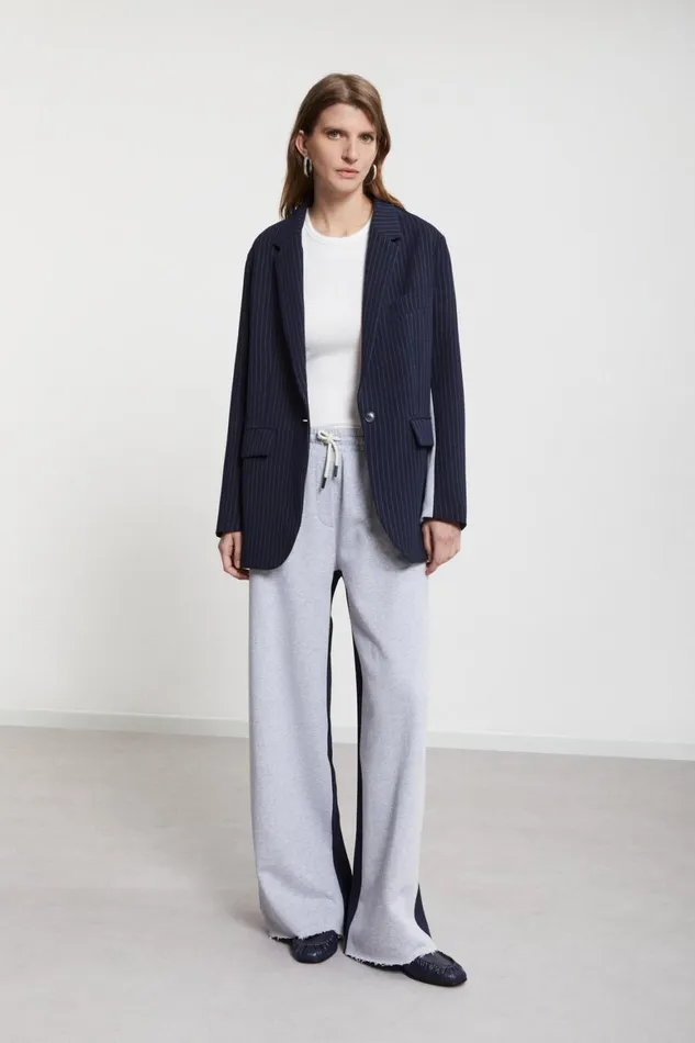 Ottod039Ame Jacket Made With A Twofabric Women Blazers and Jackets