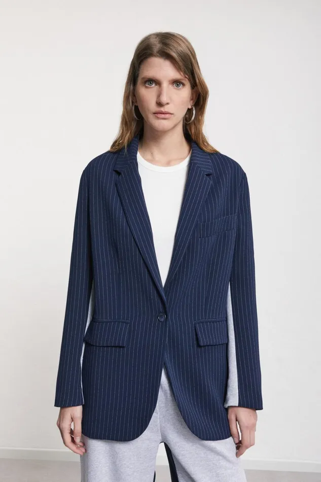 Ottod039Ame Jacket Made With A Twofabric Women Blazers and Jackets