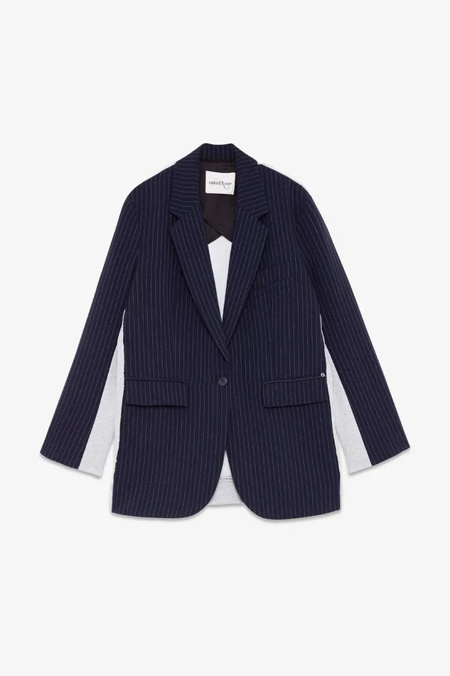 Ottod039Ame Jacket Made With A Twofabric Women Blazers and Jackets