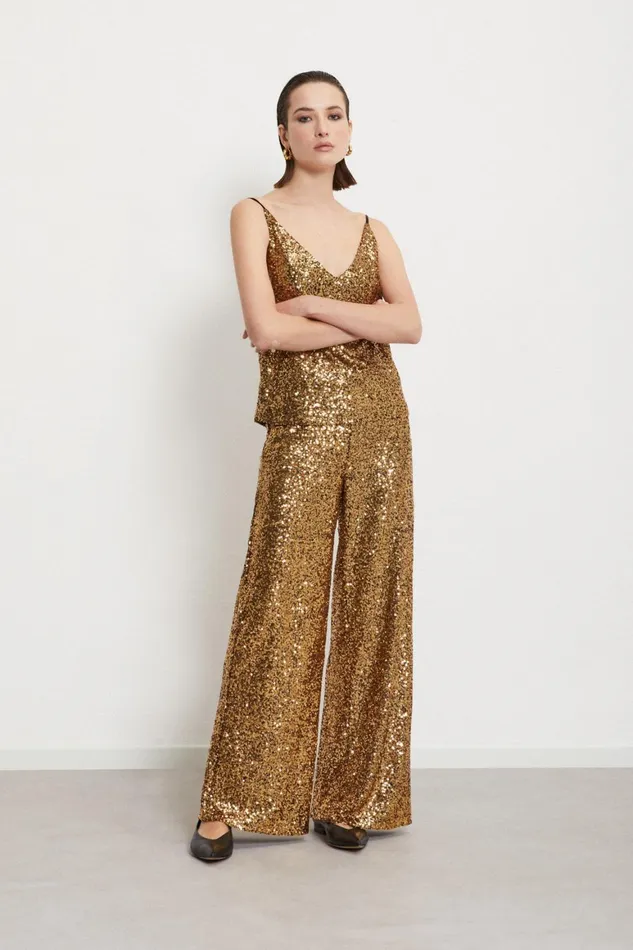 Ottod039Ame Palazzo Trousers With Sequins Women Trousers