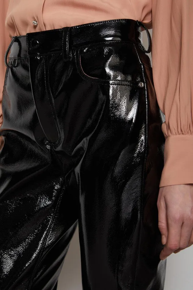Ottod039Ame Trousers Vinyl Effect Women Trousers