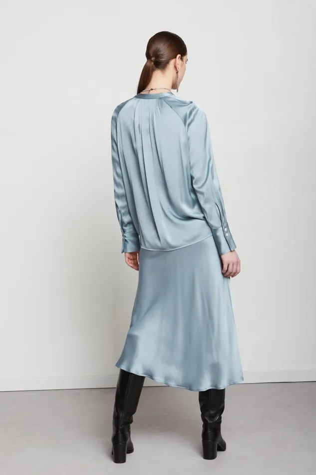 Ottod039Ame Viscose Jumper With Pleats Women Shirts and Tops