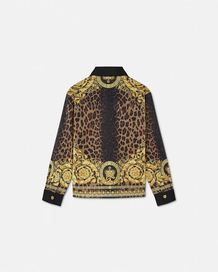 Outerwear and Jackets Kids Versace Wild Barocco Overshirt Black