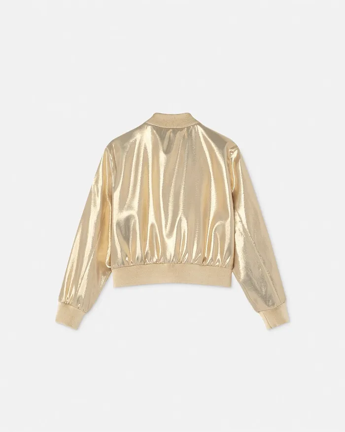 Outerwear Kids Versace Medusa Milano Bomber Jacket Gold