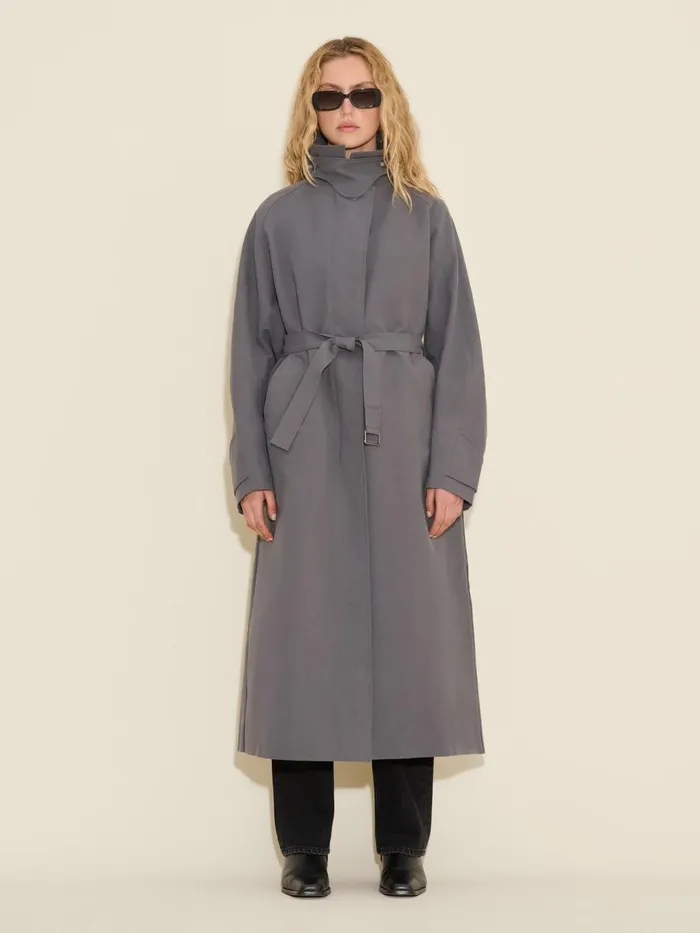 Outerwear Women Holzweiler Elsa Trench Coat Dk Grey