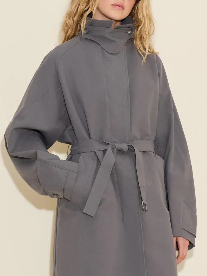 Outerwear Women Holzweiler Elsa Trench Coat Dk Grey