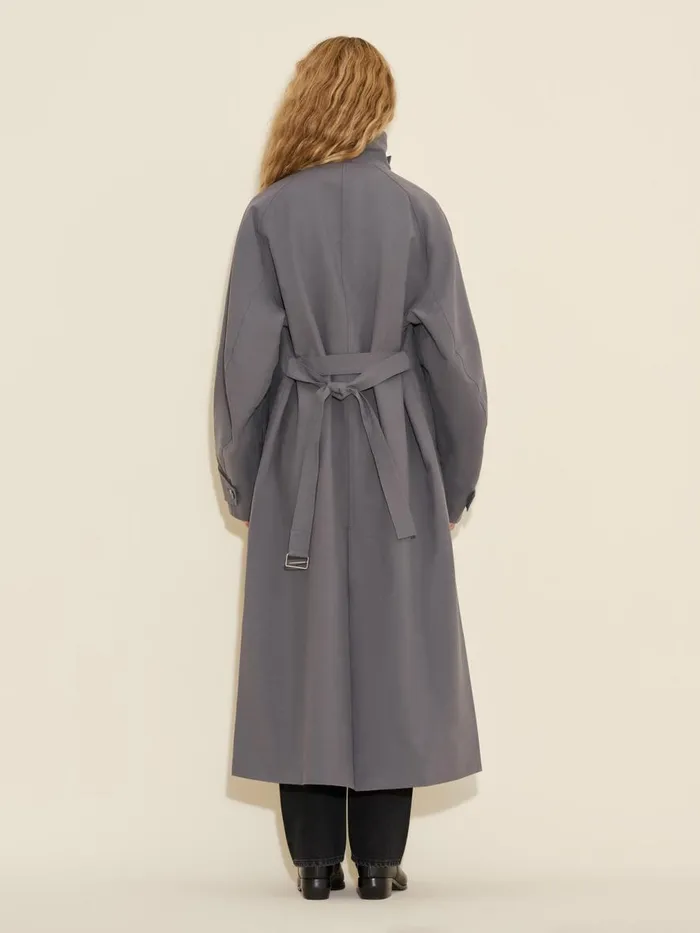 Outerwear Women Holzweiler Elsa Trench Coat Dk Grey