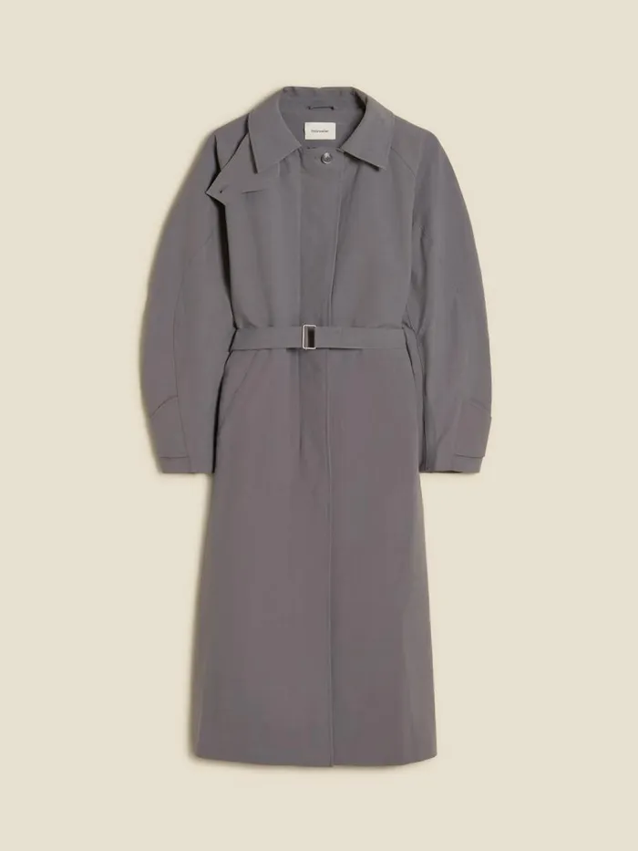 Outerwear Women Holzweiler Elsa Trench Coat Dk Grey