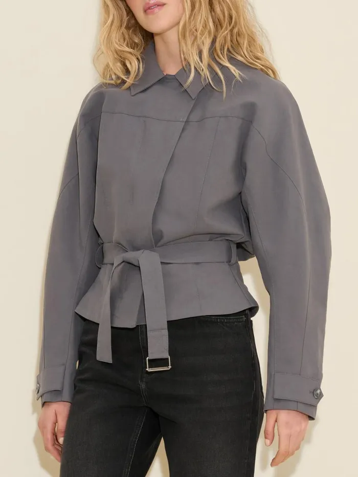 Outerwear Women Holzweiler Sousha Blouson Jacket Dk Grey