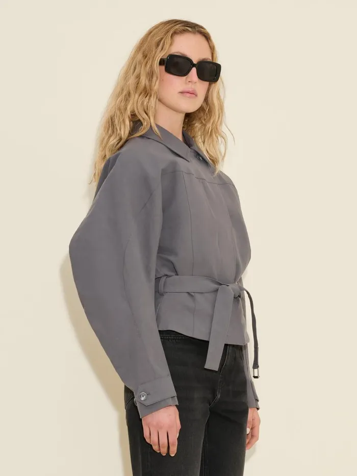 Outerwear Women Holzweiler Sousha Blouson Jacket Dk Grey