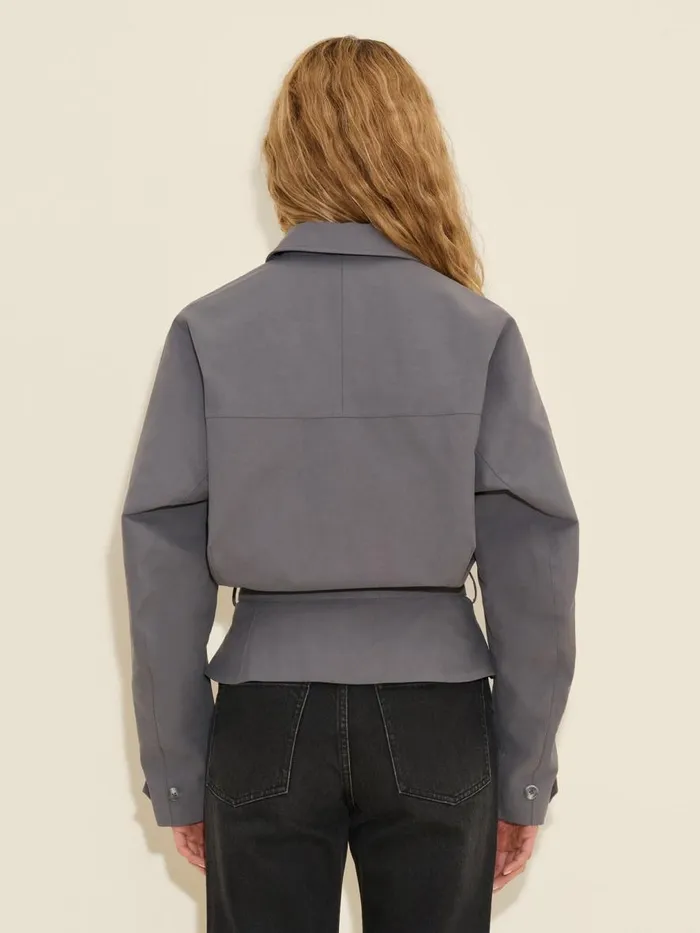 Outerwear Women Holzweiler Sousha Blouson Jacket Dk Grey
