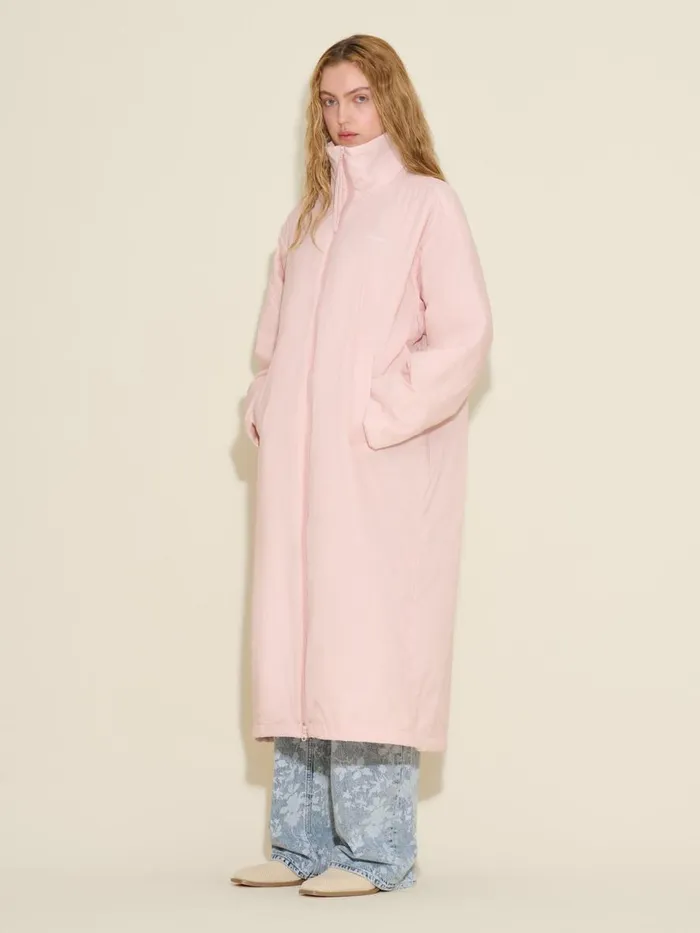 Outerwear Women Holzweiler Steilia Light Fill Long Jacket Pink