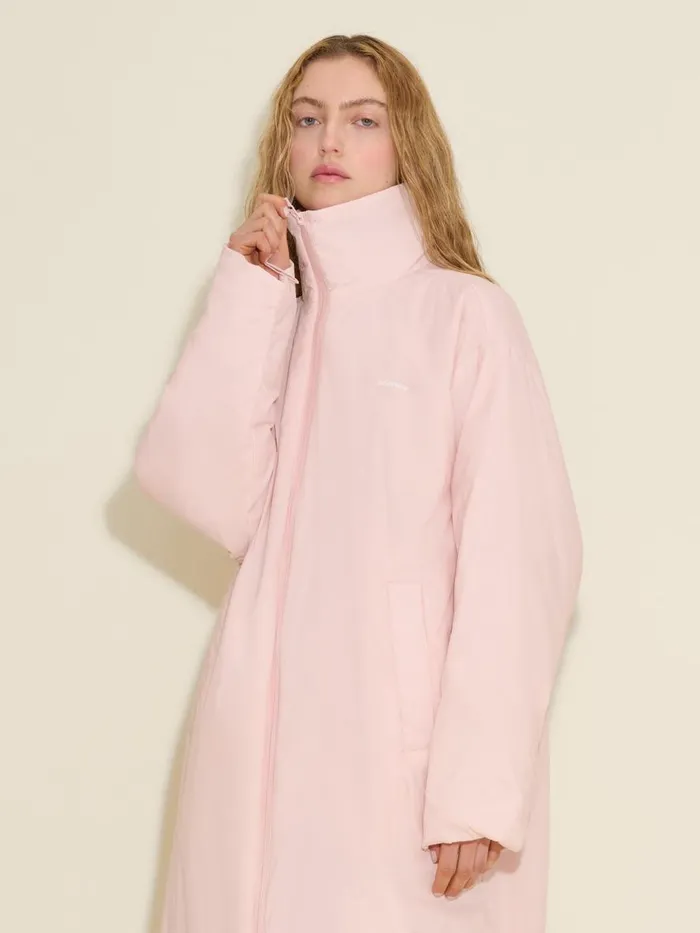 Outerwear Women Holzweiler Steilia Light Fill Long Jacket Pink