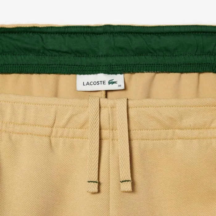 Pants and Leggings Women Lacoste Womens Blended Cotton Sweatpants Beige Ixq