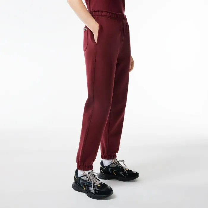 Pants and Leggings Women Lacoste Womens Blended Cotton Sweatpants Bordeaux Yup