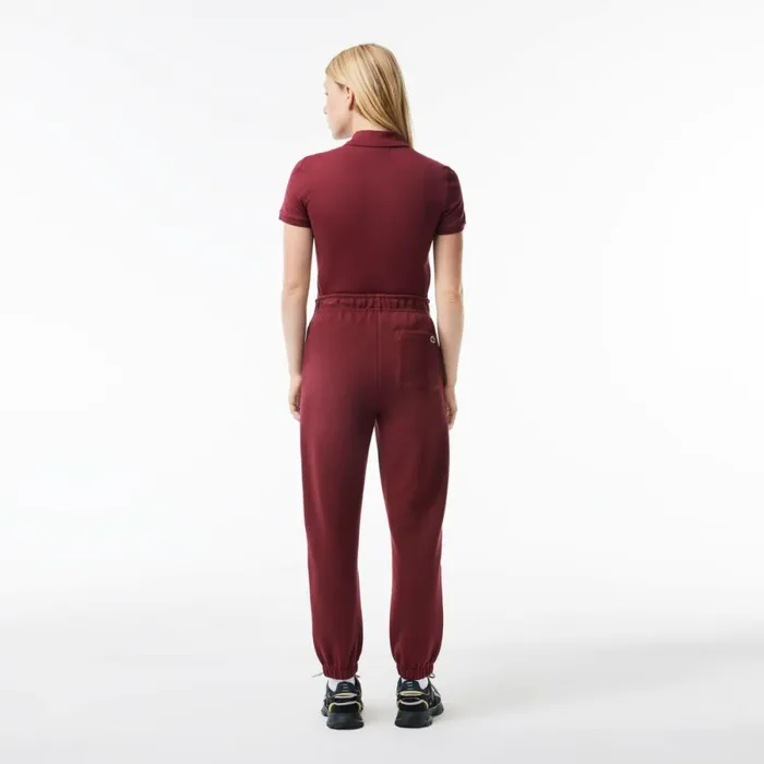 Pants and Leggings Women Lacoste Womens Blended Cotton Sweatpants Bordeaux Yup