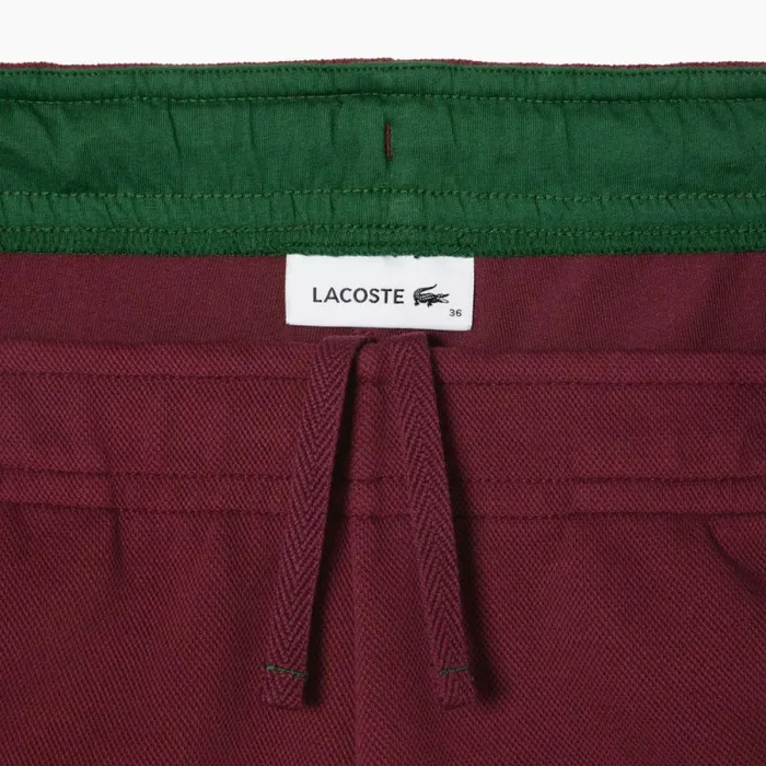 Pants and Leggings Women Lacoste Womens Blended Cotton Sweatpants Bordeaux Yup