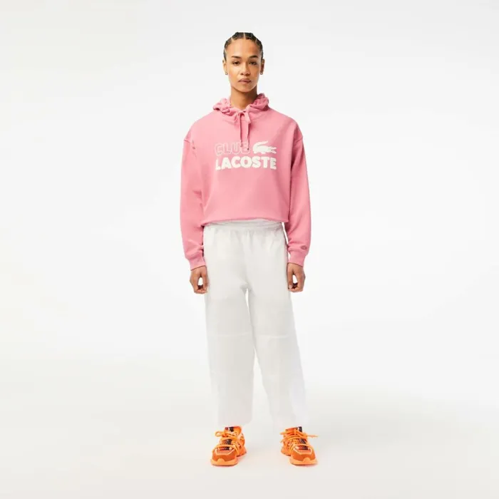 Pants and Leggings Women Lacoste Womens Pants With Elasticated Ankle White 001 Pants and Leggings Women Lacoste Womens Pants With Elasticated Ankle White 001