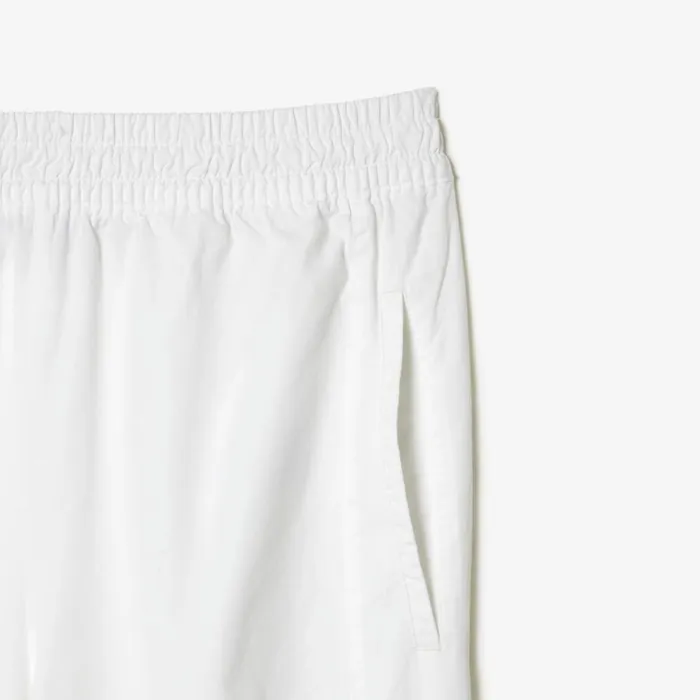 Pants and Leggings Women Lacoste Womens Pants With Elasticated Ankle White 001