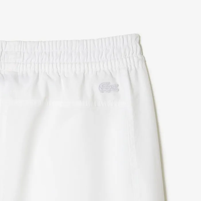 Pants and Leggings Women Lacoste Womens Pants With Elasticated Ankle White 001