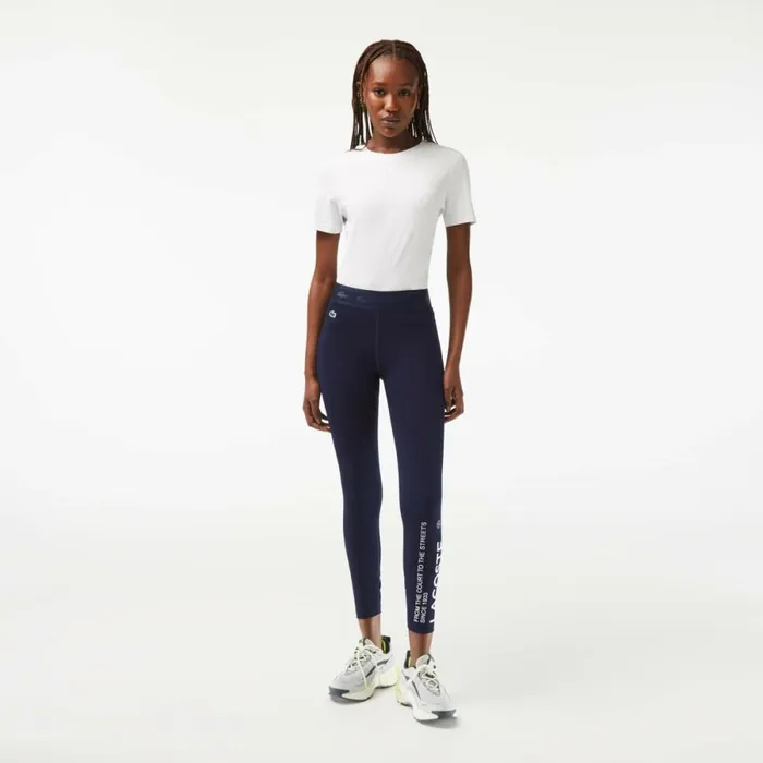Pants and Leggings Women Lacoste Womens SPORT 78 Length Recycled Polyester Leggings Navy Blue 166 Pants and Leggings Women Lacoste Womens SPORT 78 Length Recycled Polyester Leggings Navy Blue 166