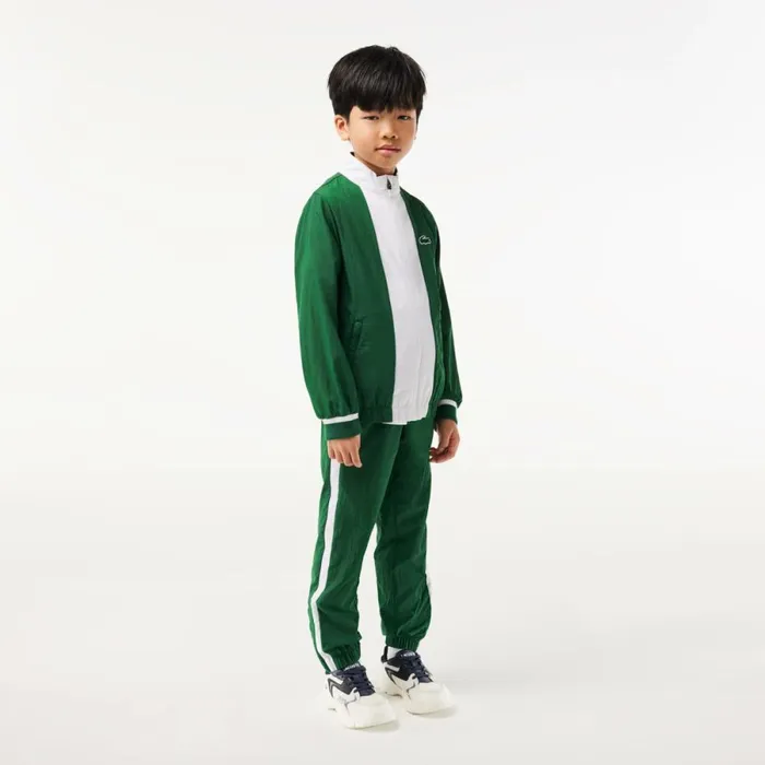 Pants and Shorts Kids Lacoste Kids039 Lacoste Sport X Daniil Medvedev Sweatsuit Green White Btb