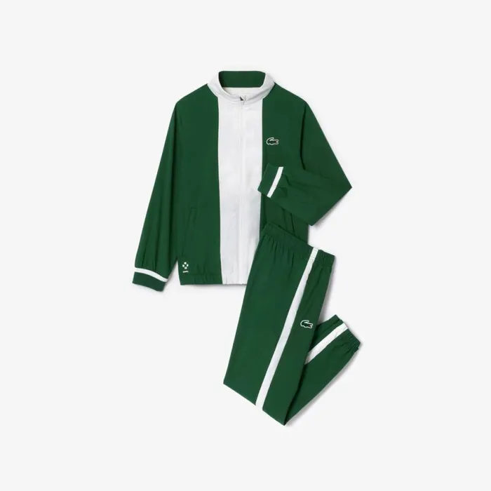 Pants and Shorts Kids Lacoste Kids039 Lacoste Sport X Daniil Medvedev Sweatsuit Green White Btb
