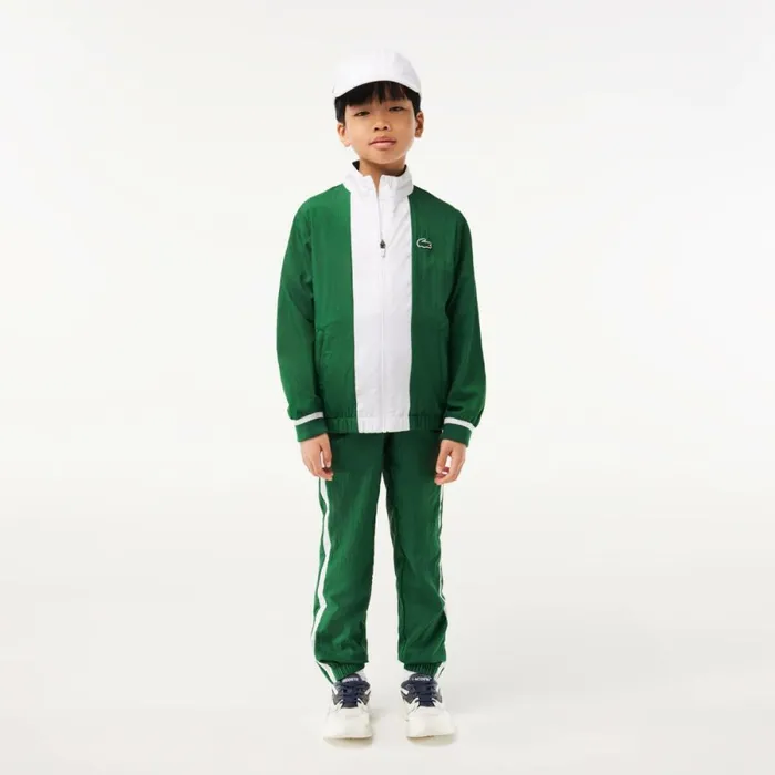 Pants and Shorts Kids Lacoste Kids039 Lacoste Sport X Daniil Medvedev Sweatsuit Green White Btb