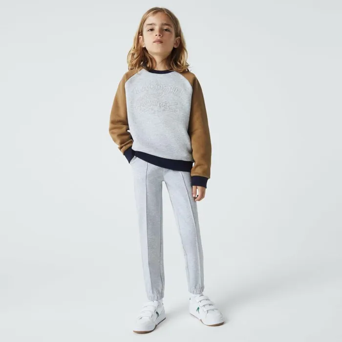Pants and Shorts Kids Lacoste Kids039 Stretch Cotton Chinos Grey Chine Cca