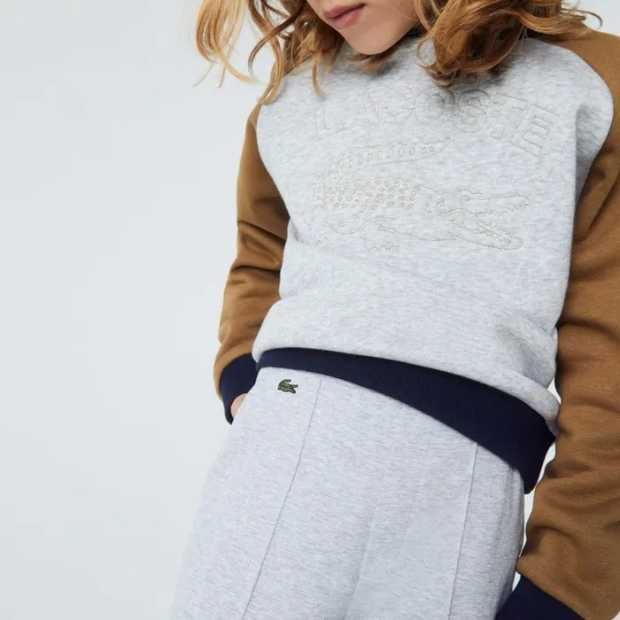 Pants and Shorts Kids Lacoste Kids039 Stretch Cotton Chinos Grey Chine Cca