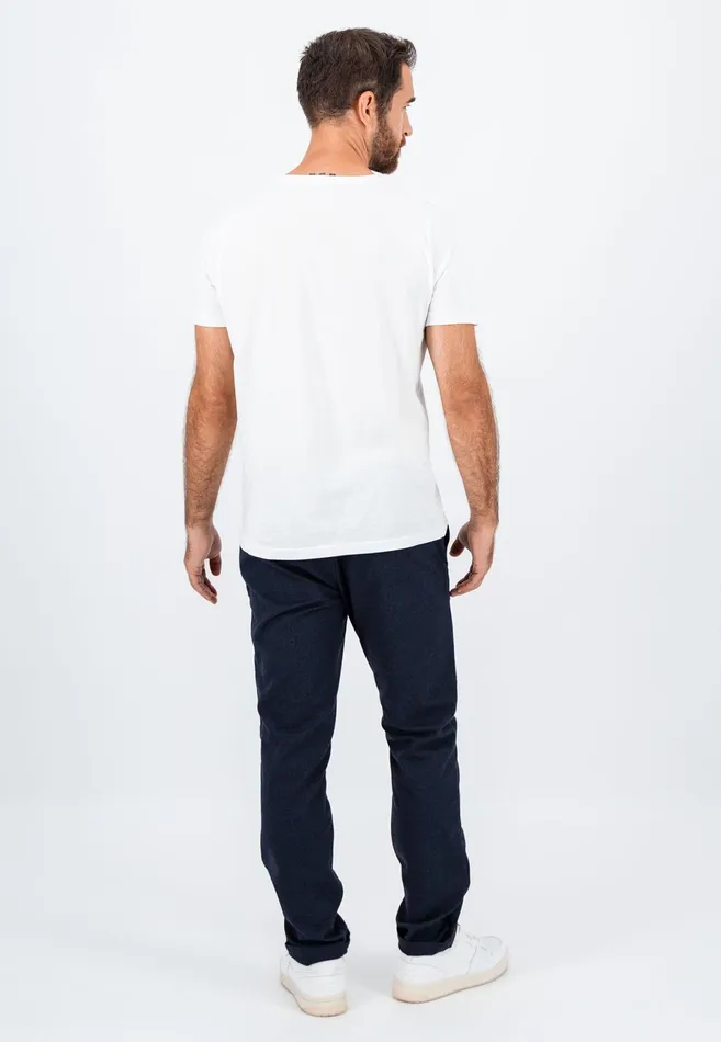 Pants Men FYNCHHATTON Chino With Side Intervention Bags Dark Navyhazel