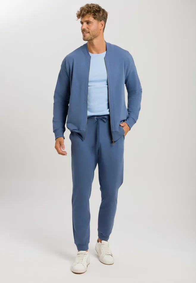 Pants Slate Blue Men HANRO Bottoms