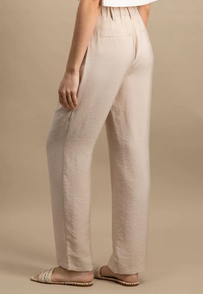 Pants Women FYNCHHATTON Casualfit Trousers In Plain Colors Sand