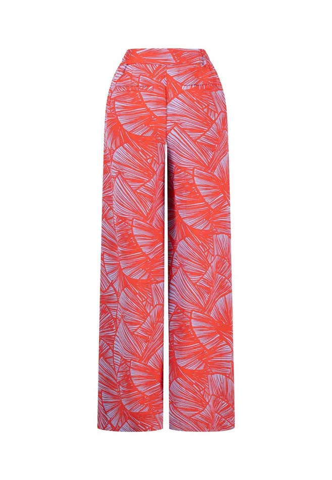 Pants Women FYNCHHATTON Pants With Summer Patterns Summer Redlight Blue