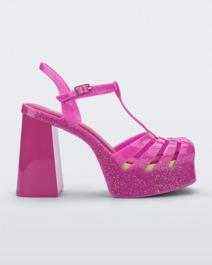 Party Heel Glitter Pink Women Melissa Heels