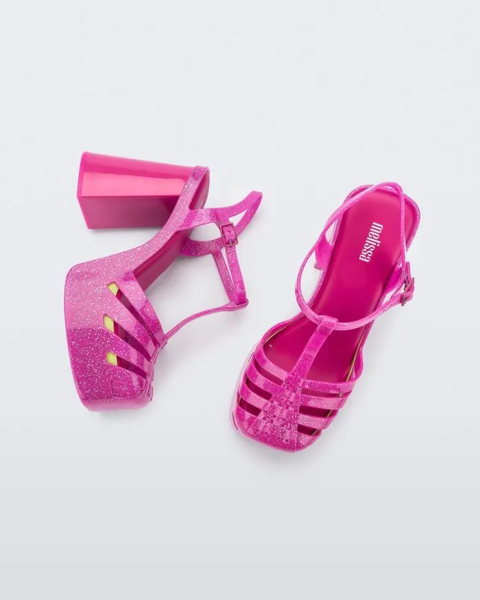Party Heel Glitter Pink Women Melissa Heels
