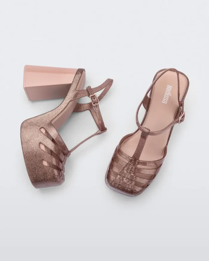 Party Heel Pink Glitter Women Melissa Heels