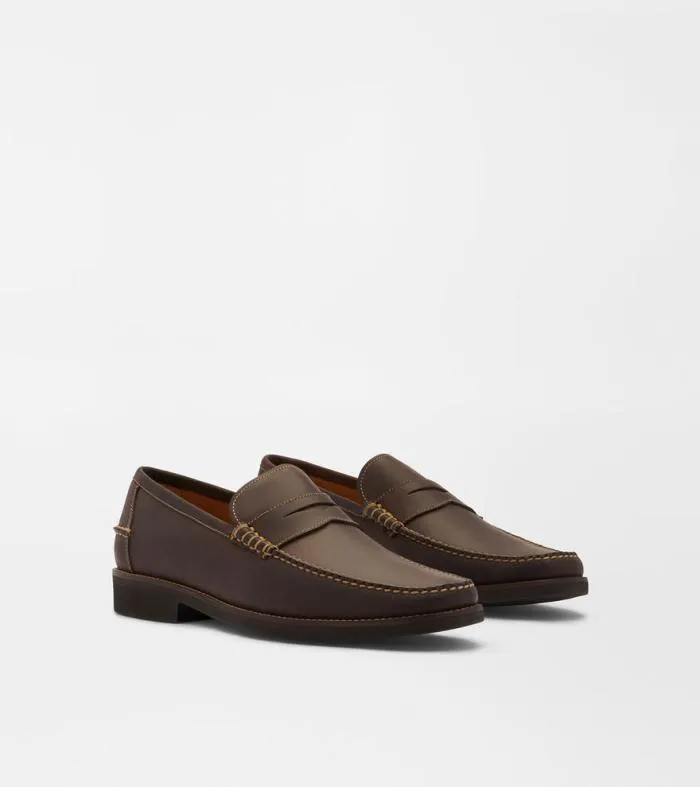 Peter Millar Brazil Footwear Men Handsewn Leather Penny Loafer