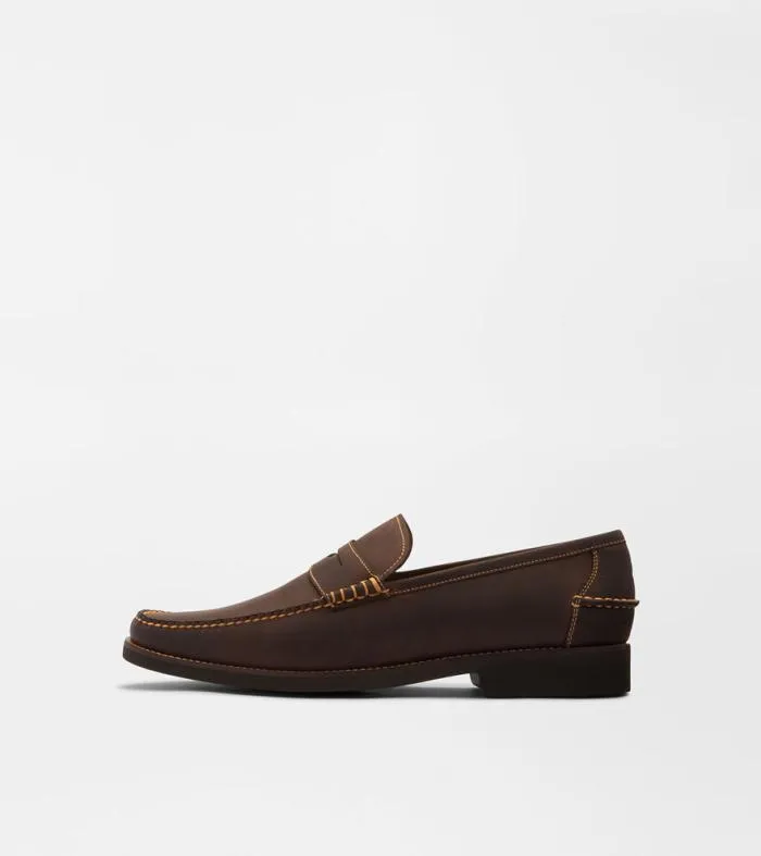 Peter Millar Brazil Footwear Men Handsewn Leather Penny Loafer