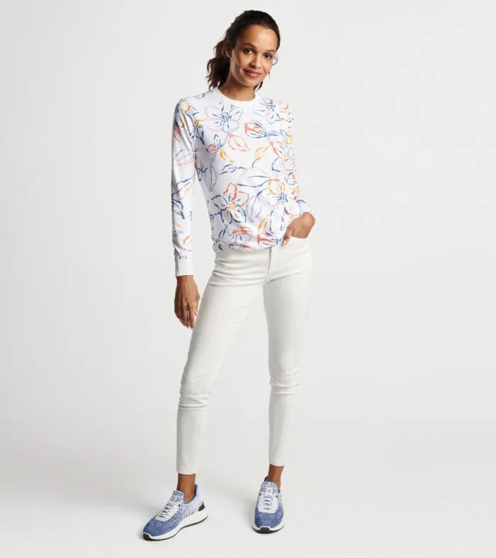 Peter Millar Pullovers 038 Layers GolfWomen Birdie Multi Floral Sport Sweatshirt