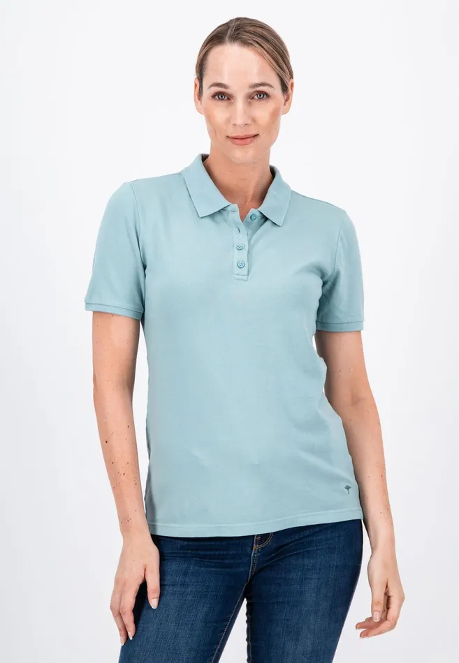 Polo Shirt Women FYNCHHATTON Polo Shirt Made Of Cotton Mix Elegant Pinkwhitedusty Roseroyal Bluefaded Lavenderaqua Seanavymodern Plum