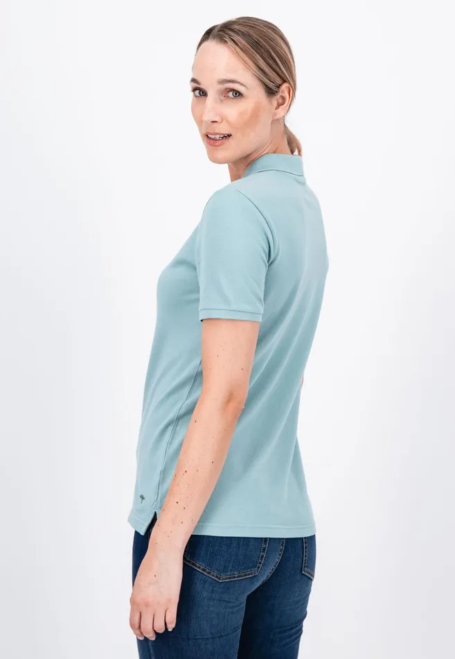Polo Shirt Women FYNCHHATTON Polo Shirt Made Of Cotton Mix Elegant Pinkwhitedusty Roseroyal Bluefaded Lavenderaqua Seanavymodern Plum