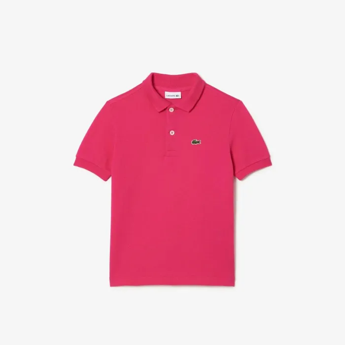 Polos Kids Lacoste Kids039 Regular Fit Petit Piqu Polo Fushia Pink Sqi