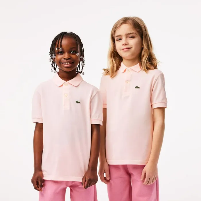 Polos Kids Lacoste Kids039 Regular Fit Petit Piqu Polo Light Pink T03