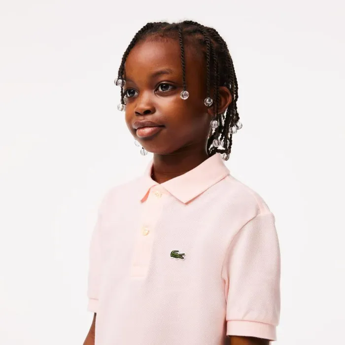 Polos Kids Lacoste Kids039 Regular Fit Petit Piqu Polo Light Pink T03