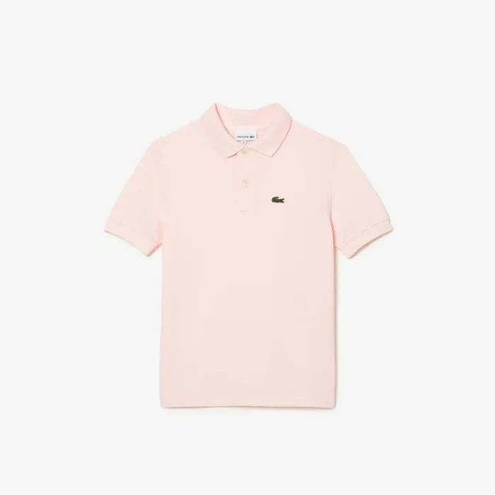 Polos Kids Lacoste Kids039 Regular Fit Petit Piqu Polo Light Pink T03