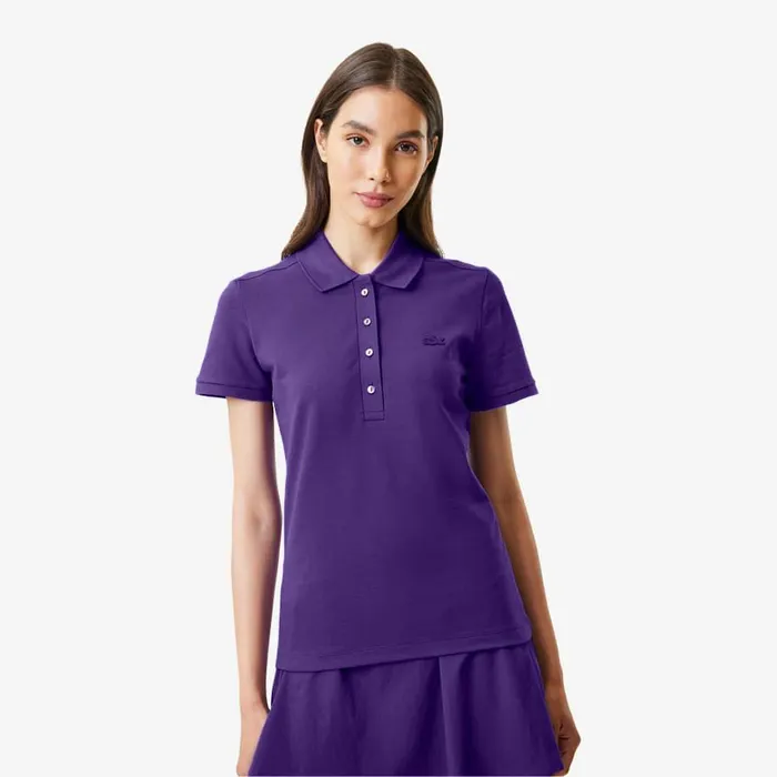 Polos Women Lacoste Women039s L12D Slim Fit Stretch Mini Piqu Polo Acai Purple Sni Polos Women Lacoste Women039s L12D Slim Fit Stretch Mini Piqu Polo Acai Purple Sni