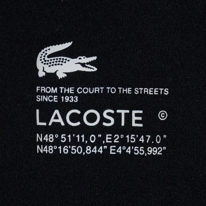 Polos Women Lacoste Womens Long Sleeve ZipUp Polo Bodysuit Black 031
